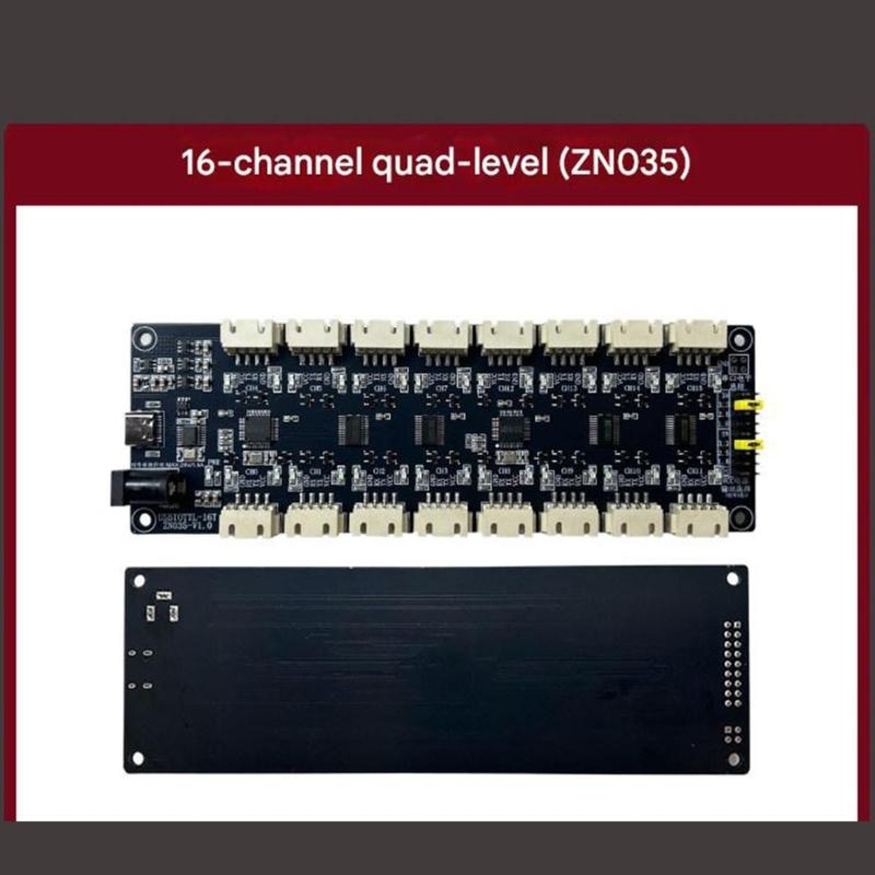 High Performances Type C 16Way USB to TTL Serials UART Expansion Module Featuring CH348Q Chip for Stable Communication