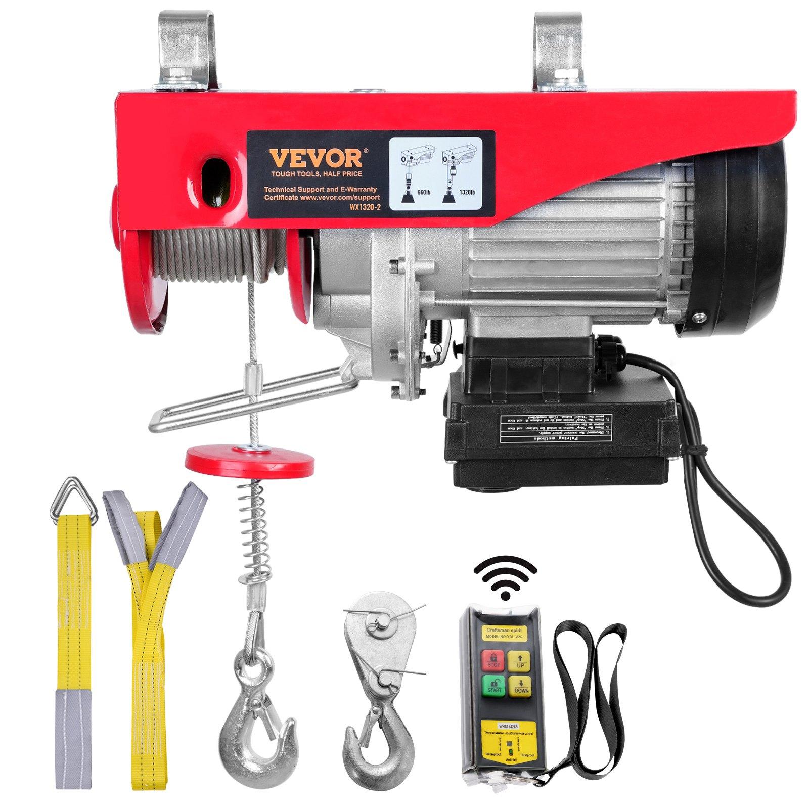 VEVOR Electric Hoist, 598.7 kg