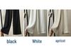 Women's High Waist Wide Leg White Linen-Cotton Pants - Korean Style, Slimming, Loose Fit, Straight Leg