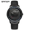 Sanda Unisex Quartz Watch: Creative Casual Wristwatch for Students - New Shape Concept in White.