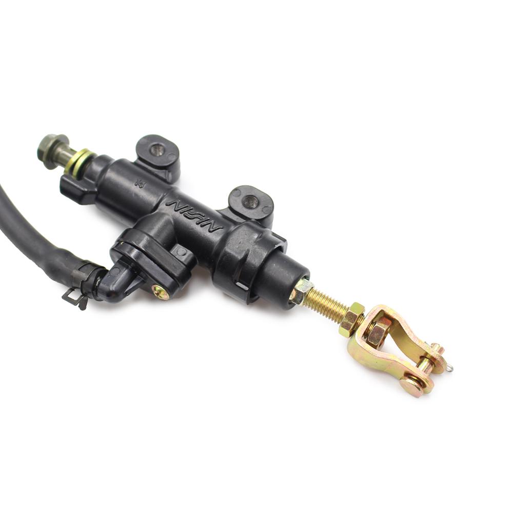 For Honda CB250 CB400 RFV400 CBR600RR CBR1000RR Rear Foot Hydraulic Brake Master Oil Cylinder Pump Motorcycle Fluid Reservoir