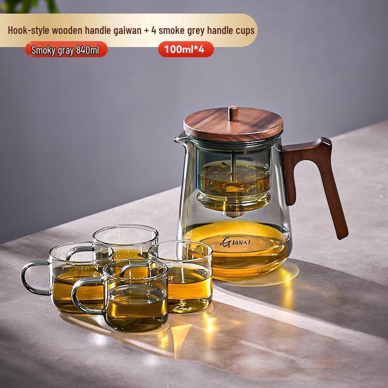 Shangqi Wooden Handle Easy Tea Maker Set