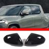 Glossy Black Door Side Rear View Mirror Cover Shell For Rivian R1T/R1S -