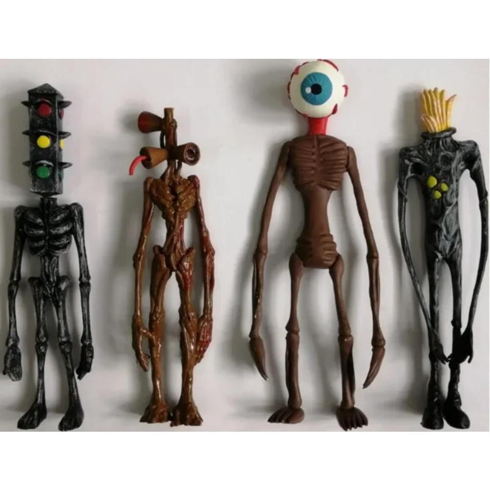 4 шт./набір Фігурки Сиреноголова Іграшка 20 см Фігурка Сиреноголова Модель Жахів Лялька зі Світлою Основою Подарунок для Дітей Scp 6789 Іграшки