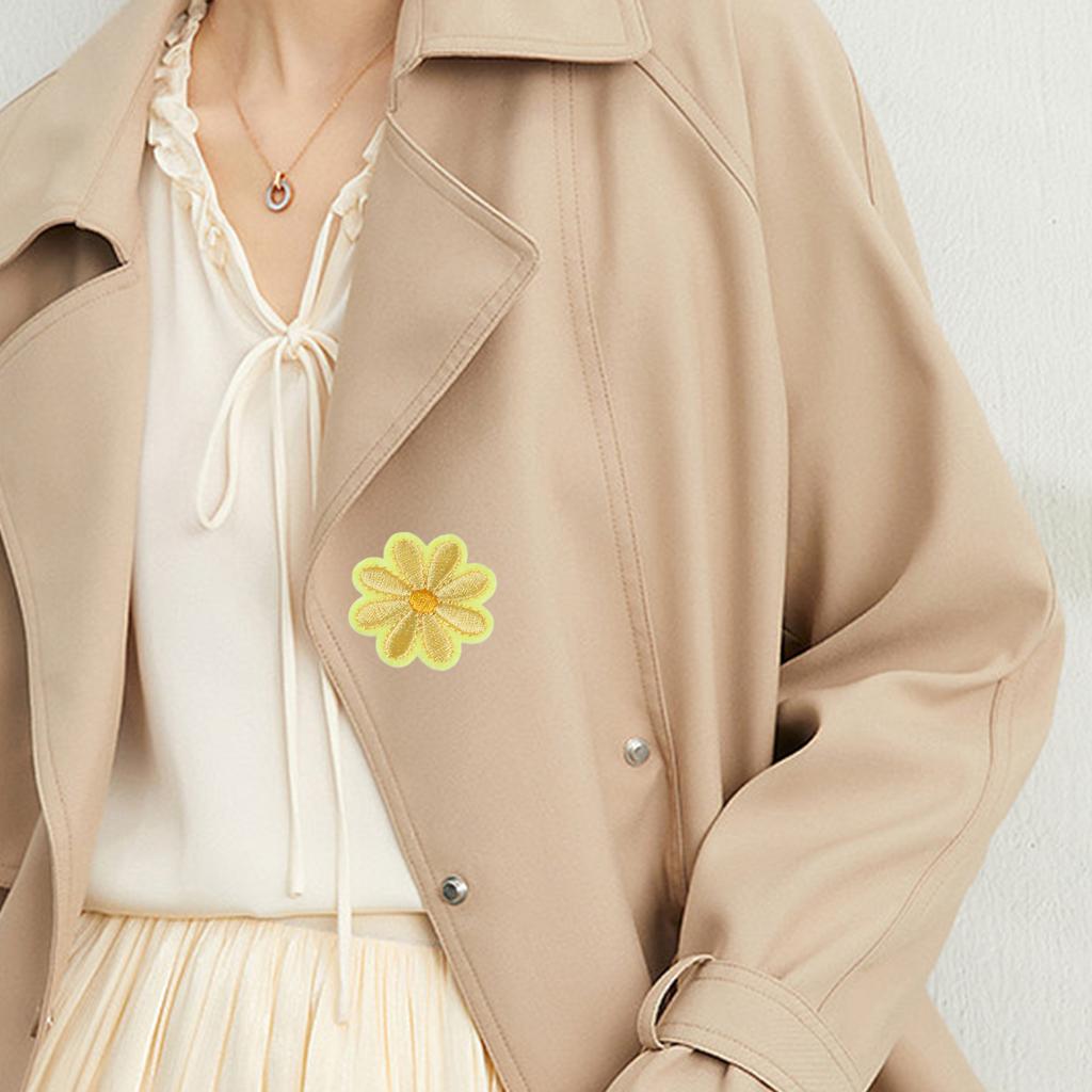 28Pieces Embroidered Flower Applique Patches Iron On Flower Patches for Kid Clothing Jeans Jackets Hat Embellishment