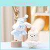 Chaveiro de Coelho e Urso de Pelúcia com Design de Chapéu e Capa para Acessórios de Meninas e Crianças