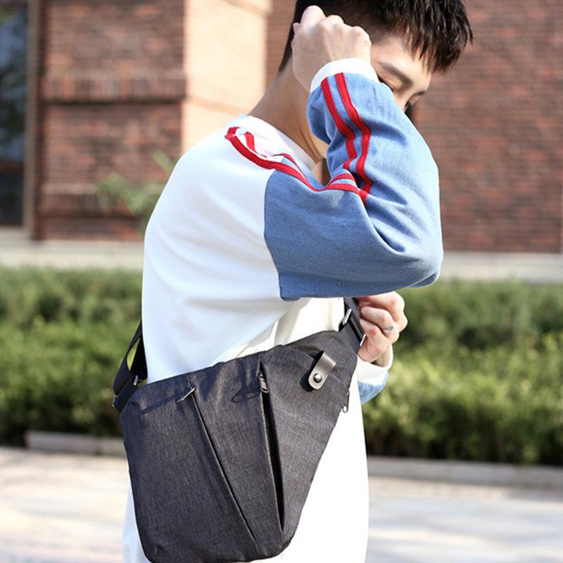 Borsa a tracolla pettorale antifurto per uomo e donna - Zaino da viaggio elegante e sicuro