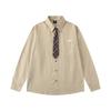 American Preppy Style Plaid Long Sleeve Shirt Unisex Loose Fit Casual Top