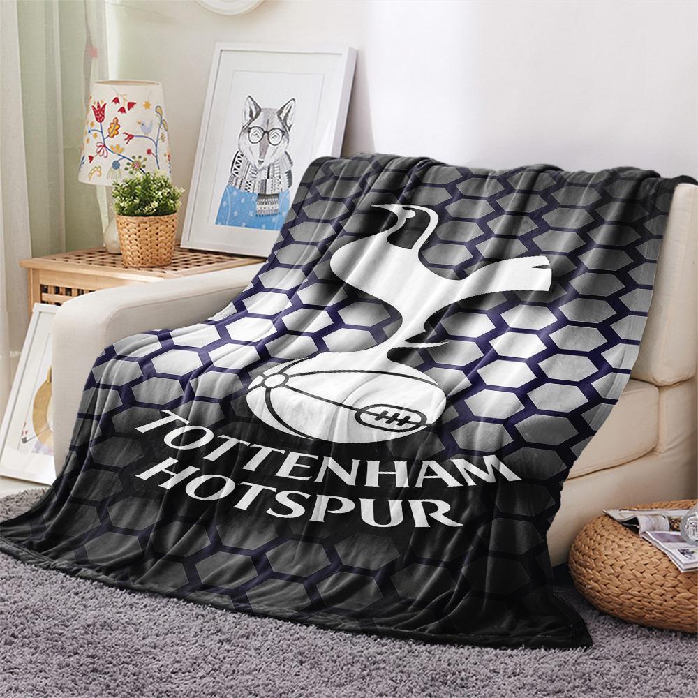 Spurs Logo Print FlAannel Blanket, High Quality Comfortable for All Seasons, Home Decor, Warmth and Comfort