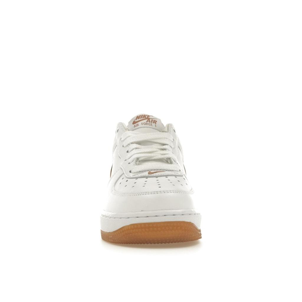 Nike Air Force 1 Jewel Farbe des Monats - Weiß Bronze Herren Sneaker Gummi-Hellbraun FN5924-103