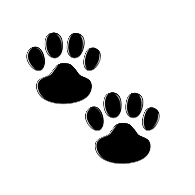 

2 шт., наклейка на автомобиль, лапа, 3D животное, собака, кошка, наклейка со следом, наклейка из ПВХ, крутой дизайн, автомобильная наклейка, автоаксессуары