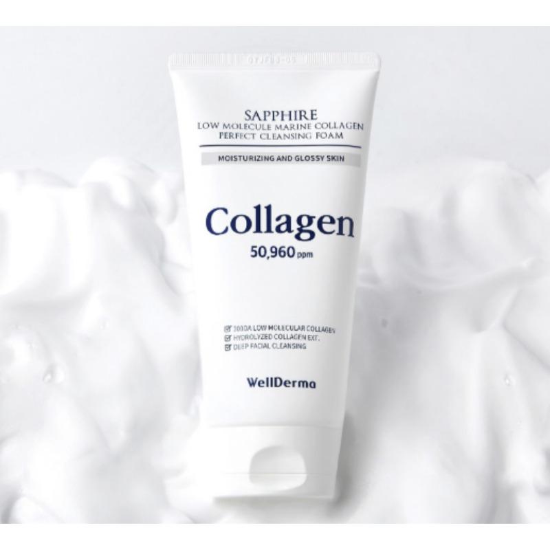 WELLDERMA Sapphire Low Molecular Marine Collagen Perfect Cleansing Foam 150g
