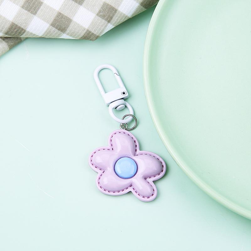 Bunter unregelmäßiger Blume Cartoon Schlüsselanhänger Anhänger - Niedliches Taschenzubehör