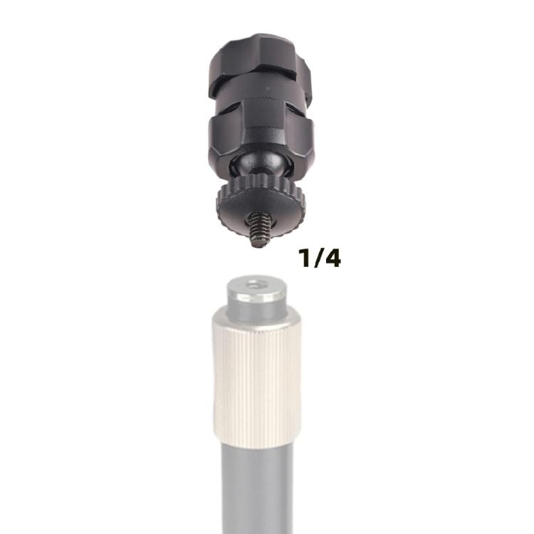 Plastic 17mm Ball Socket Adapter Connector With 1/4-20 External Thread Suitable For Camera Mounting Tablet Clamp Systems