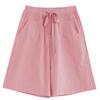 Dames Casual Shorts met Hoge Taille van Katoenen Twill - Los, Kreukvrij, Wijde Pijpen, Grote Maten, Zomerstijl