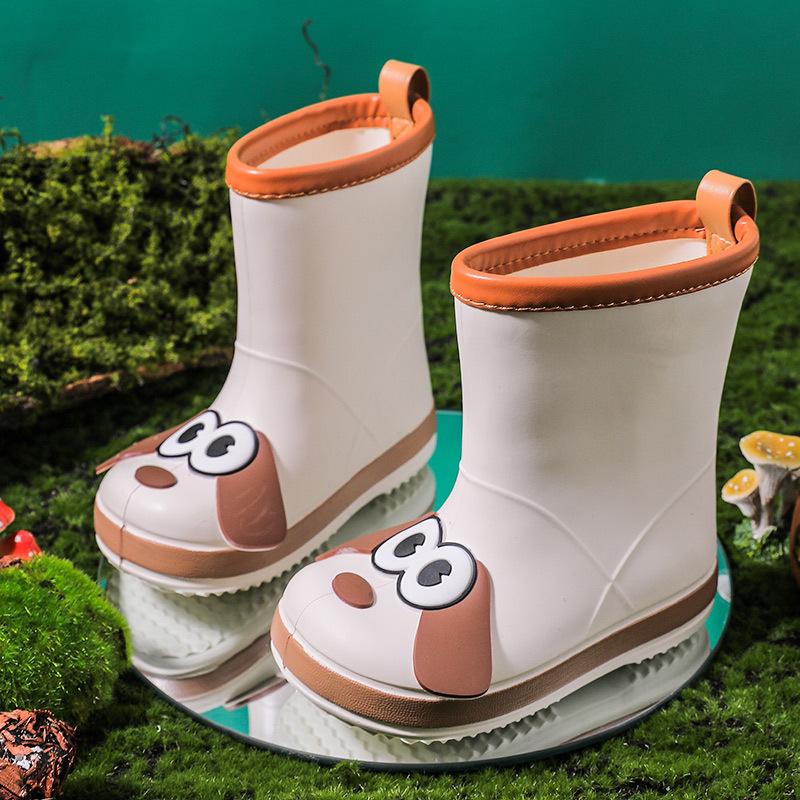 Children's Rain Boots Boys Girls New Kindergarten Baby Water Shoes Waterproof Non-Slip Outdoor Wear Toddler Rain Boots