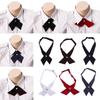 Tie Solid Color Uniform Shirt Accessory JK uniform Tie Cravat Cross Bow Tie Neck Ties JK Bow Tie
