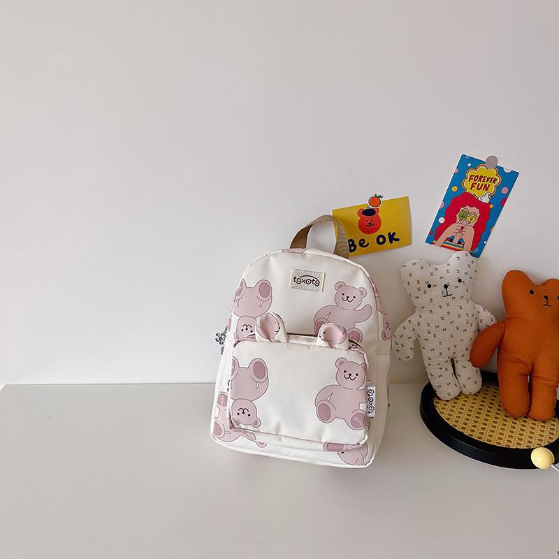 High-quality Cartoon Bear Design Kids Backpack Comfortable Breathable For Nursery Use Small