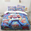 Pizza Tower Classic Pixel Style Game Bedding Set Printed With Pillowcase Bed Duvet Cover Soft Queen King Size Bedclothes Home