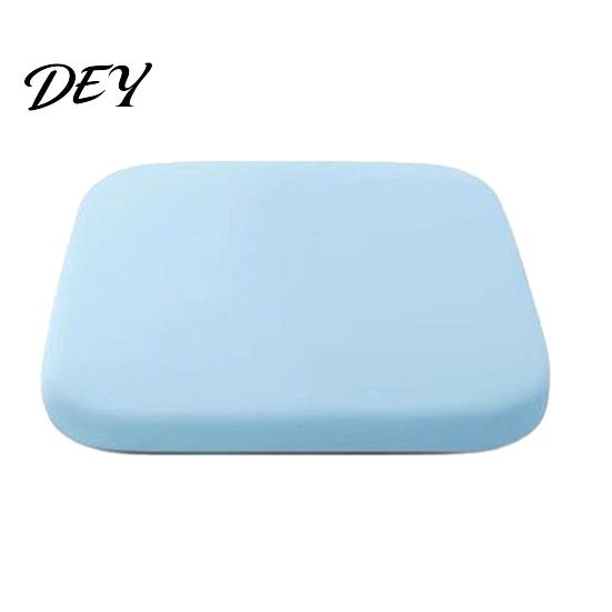 Office Workstation Seat Cushion for Lumbar Support Ice Silk Cushion, 15.75"x15.75" Chair Breathable Cooling Lightweight Classroom Pad with Washable