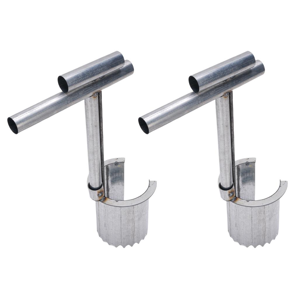 2pcs Handheld Bulb Planter Tool Stainless Steel Gardening Bulb Transplanter with Comfortable Grip for Digging Holes Plant Fruit Tree