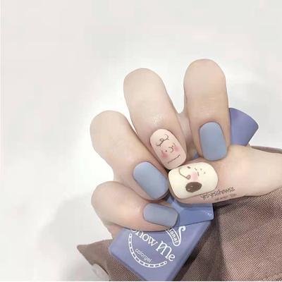 Cartoon Nail Stickers Novice Manicure Full Frosted Nail Stickers Korean Waterproof Peelable Nail Stickers