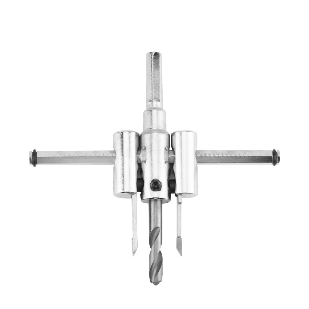 30 120mm Adjustable Silver Circle Hole Saw Drill Bit Set DIY Woodworking Tool