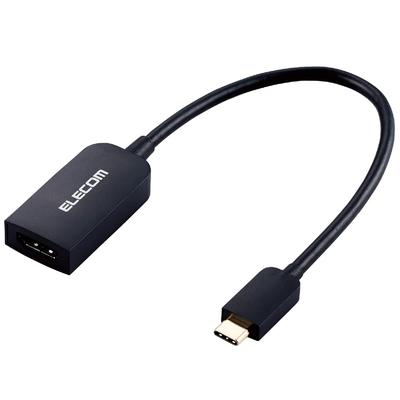 Elecom USB-C zu HDMI Adapter (USB C zu HDMI 60Hz Adapter), 0,15 m, Schwarz, AD-CHDMIQBK2