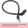 2PCS PVC Cover Bike Cable Lock 4 Digit Combination Steel Cable Lock  Electric scooters