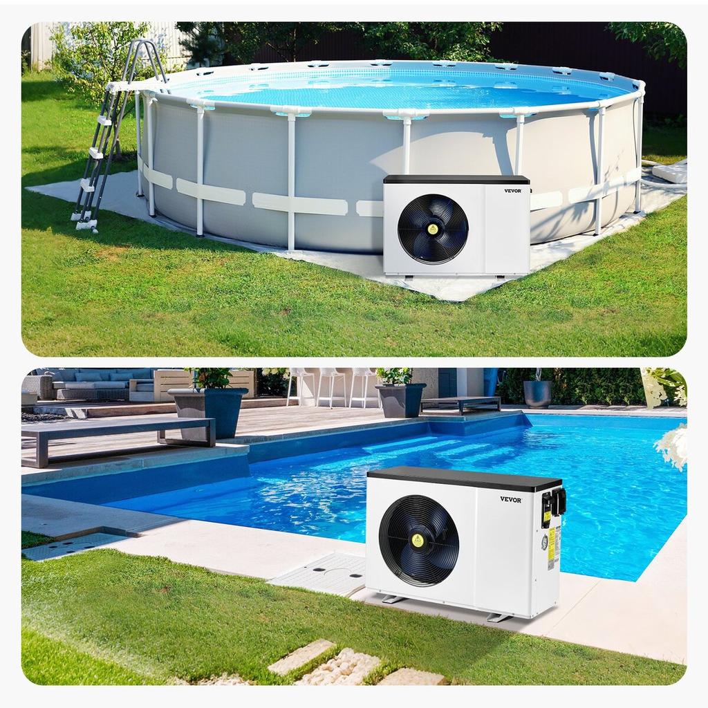 Electric Pool Heat Pump 1.48-7.11kW Energy-Saving Variable Frequency