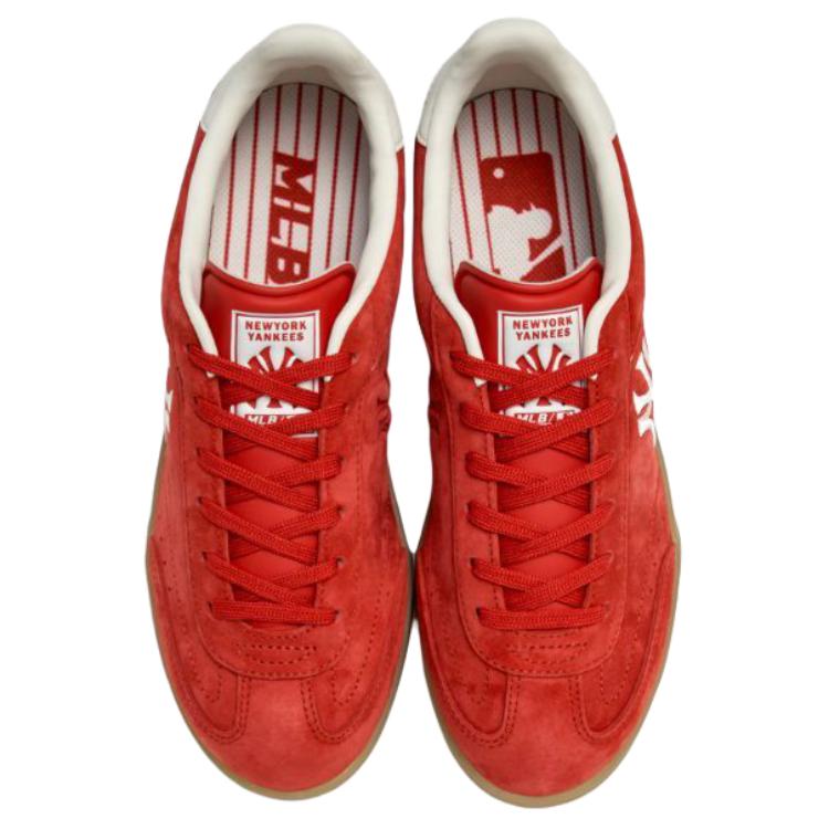 MLB New York Yankees Lightweight Anti Slip Low top Skateboard Shoes Unisex Red 3ASXCB26N-50RDS
