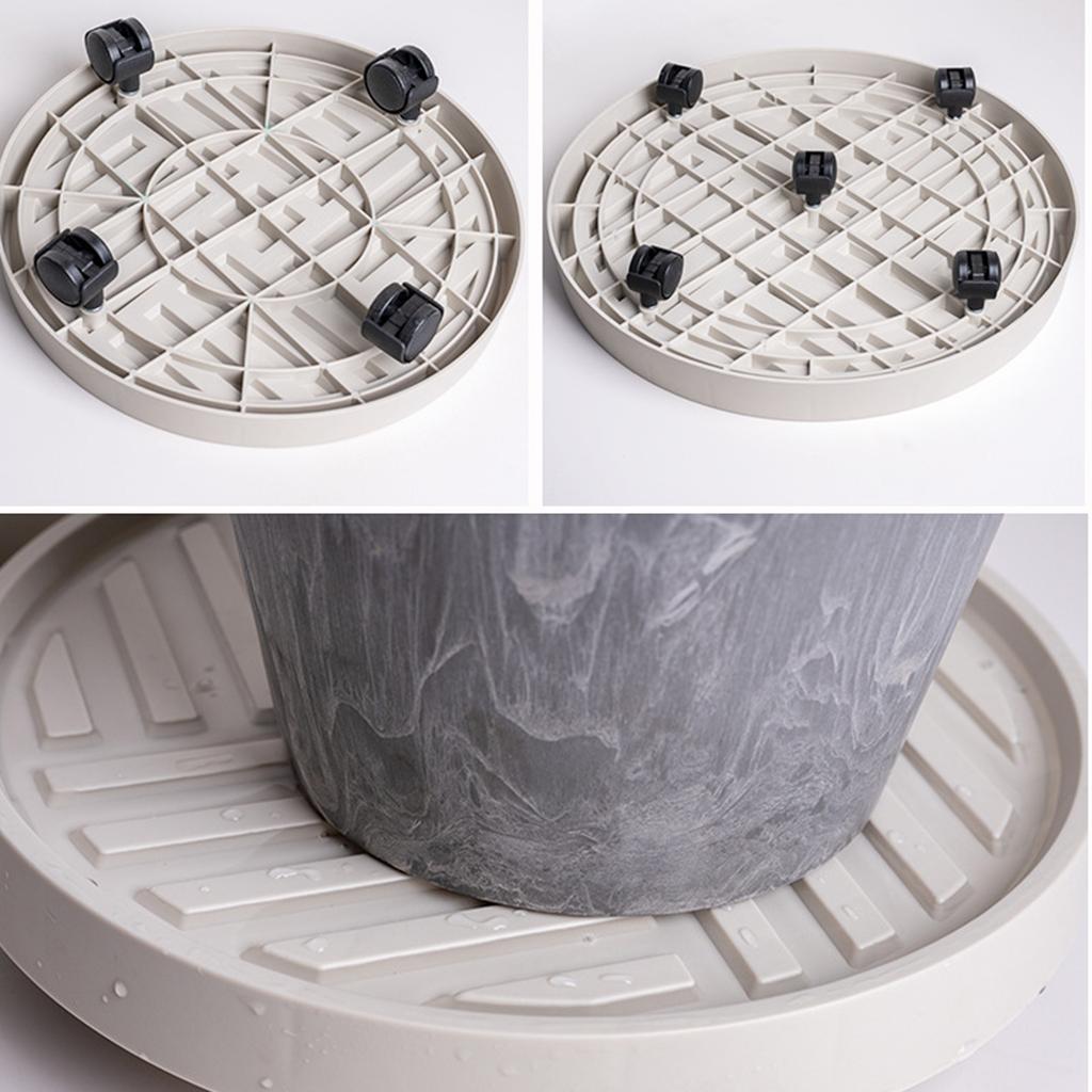 Estante con Ruedas Ventilado para Plantas Base Circular Ruedas de PU Sin Rayaduras Adecuado Para Macetas Pesadas de Jardín y Plantas en Maceta