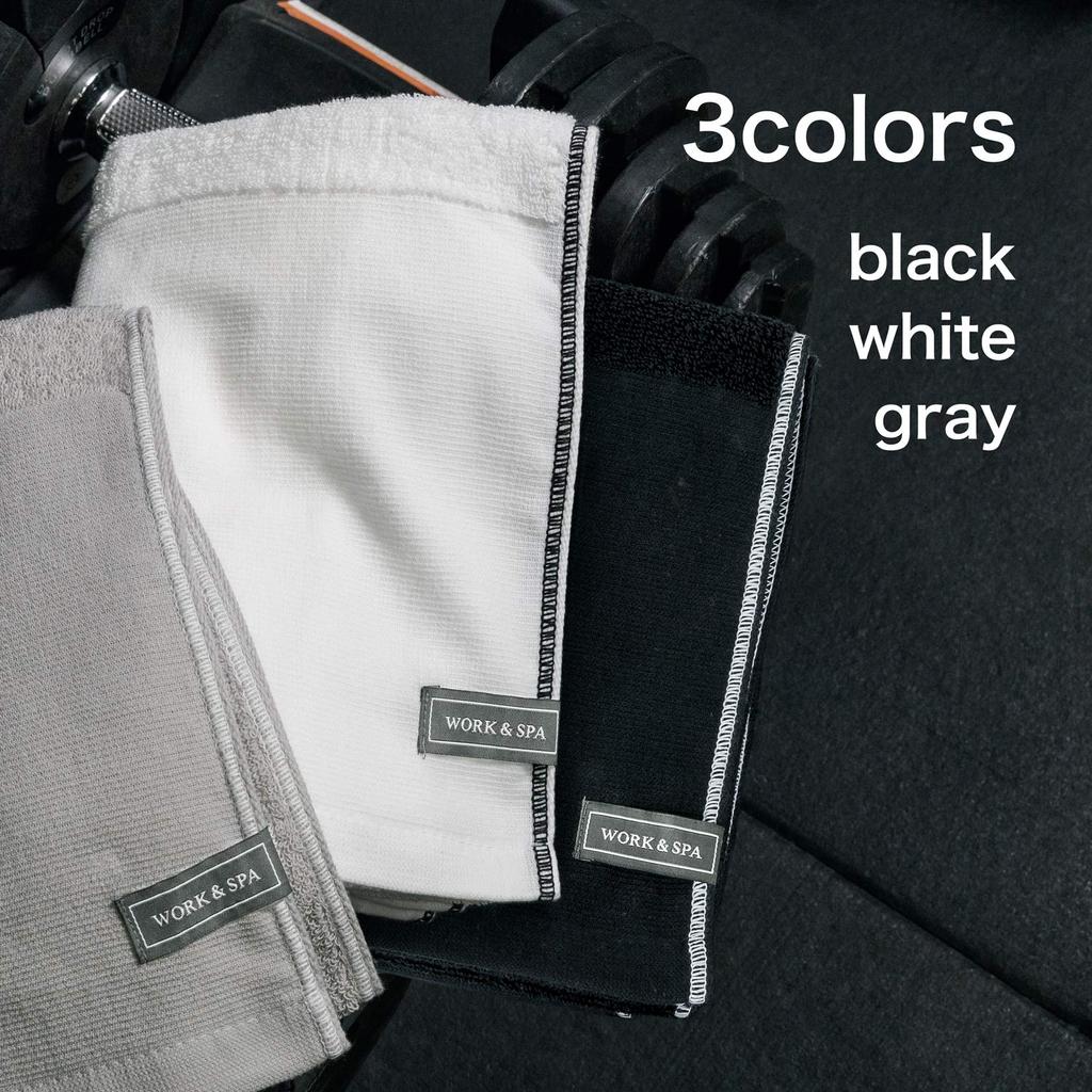 Towel Laboratory Long Face Set of and Easy To Wrap Around Your Perfect for the and Outdoors In 3 [WORK&SPA] #008 Thin, Lightweight, Towel, Gray, 2,