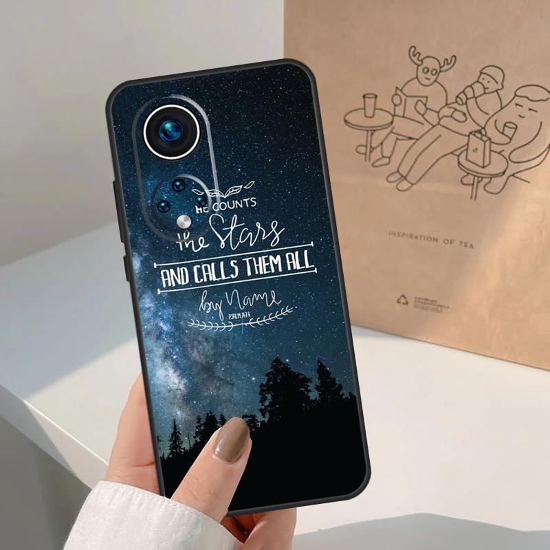 Christ Jesus Bible Verse Cross For Honor Magic 8 5 6 7 Pro Case For Honor 400 200 Lite 50 70 90 X8c X8b X9a X9b X9c X9d Win