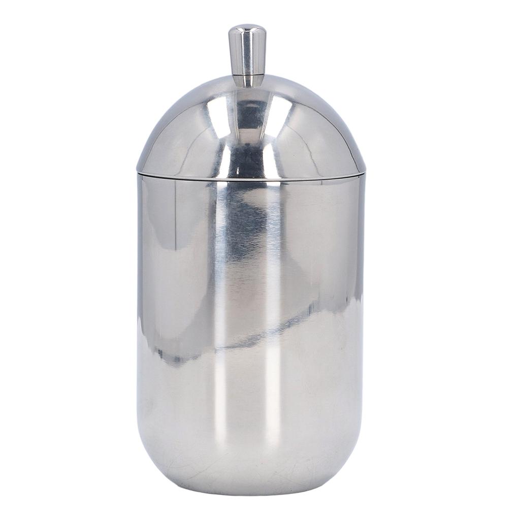 Wattestäbchenhalter 304 Edelstahl Leichter Luxus Staubdicht Wattestäbchenbehälter mit Deckel für