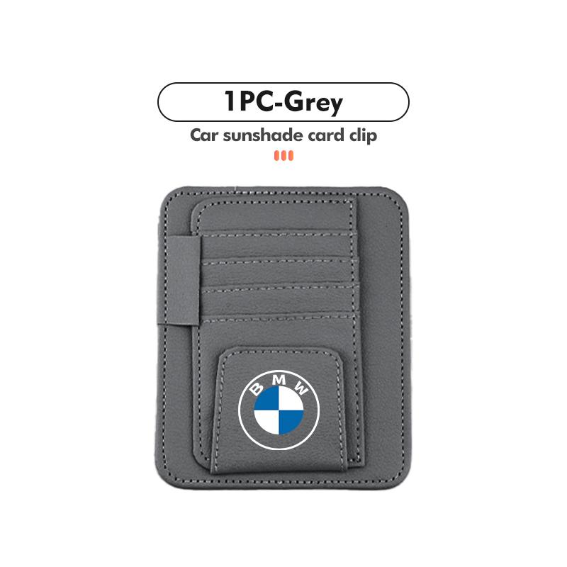 For BMW Car Sun Visor Storage Bag Sunglasses Organizer Holder Card Clip G30 G20 M3 M5 E91 E92 E93 E36 E70 X3 X4 X5 X1 E39 F30