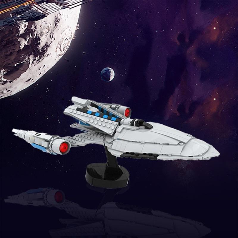 Building blocks Star Trek Protosta spacecraft assembling children's toys as gifts