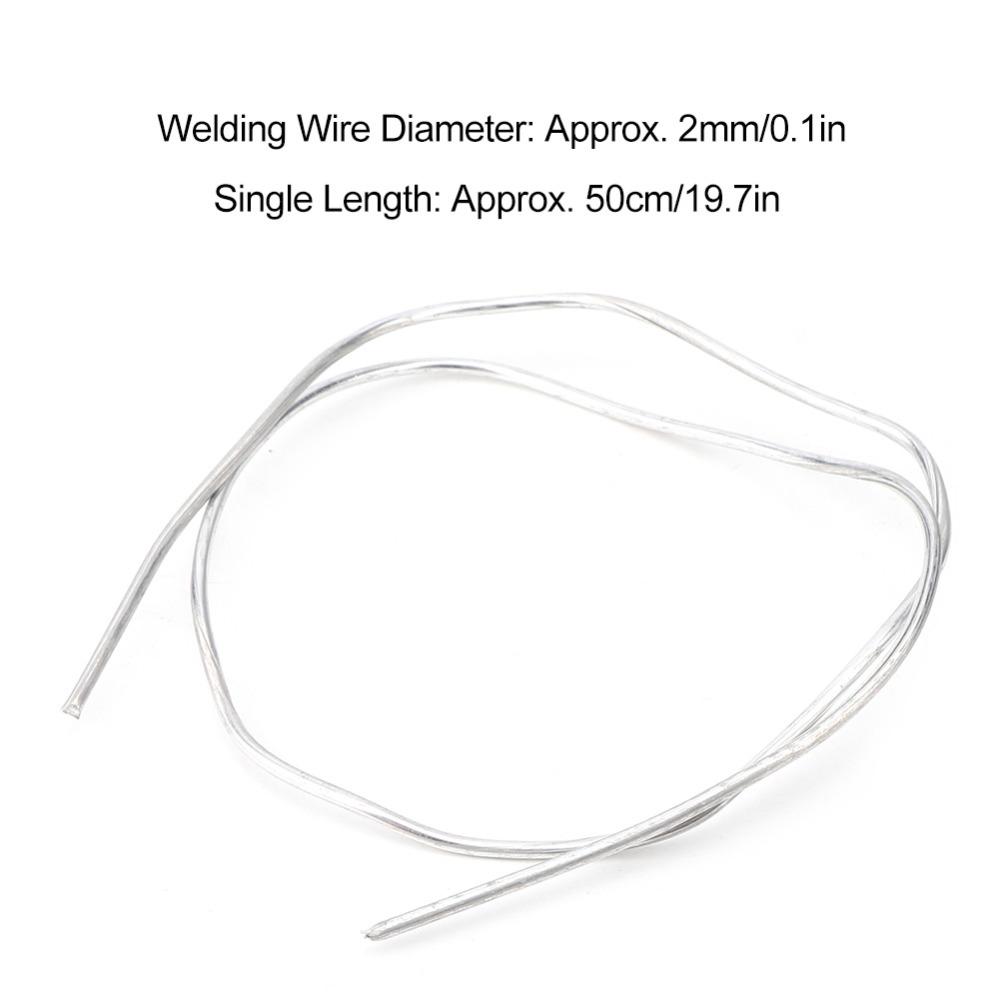 10 PCS 2mm Diameter Aluminum Welding Rods 50cm (40 Inch) Length Flux Cored Flux Cored Wire Low Temperature