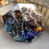 Survival Post-Apocalyptic World Folding umbrella Umbrella 8 paraphenoid bones Three folds travel Sun umbrella