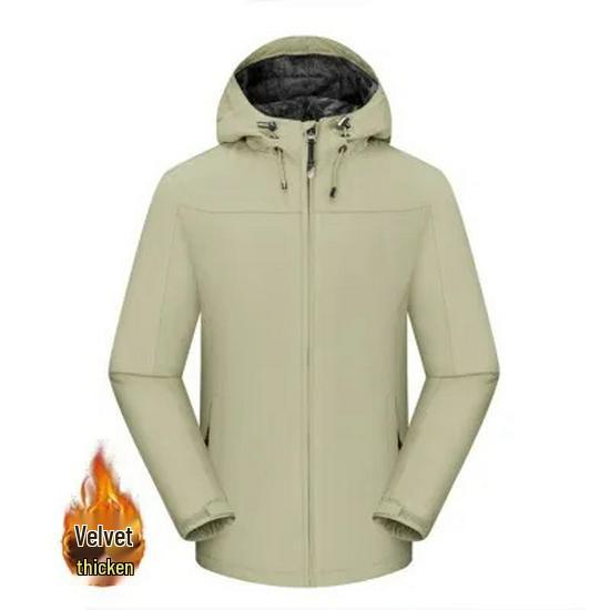Unisex Outdoor-Windjacke für Paare: Lässige Kapuzenjacke für Frühling-Herbst zum Wandern, anpassbares Logo.