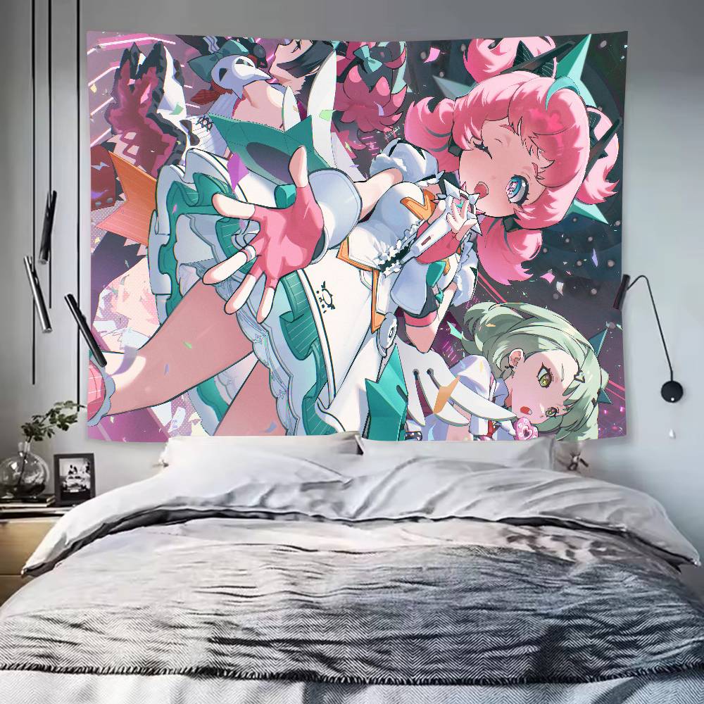 Kawaii Pretty Cute AOD Aria Tapestry Decoration Bedroom Dormitory Background Cloth Holiday Home Party Living Room Club Tapestry