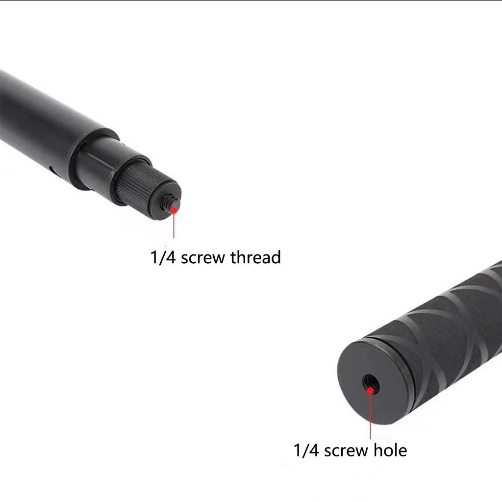 150/170/200cm Invisible Selfie Stick, Extendable Monopod Pole, Solid and Compact Design for Insta360, GoPro, DJI