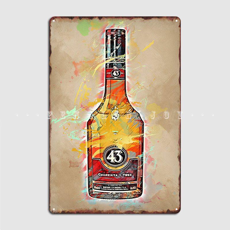 

Licor 43 Metal Sign Wall Pub Cinema Decoration Garage Decoration Tin Sign Poster 20x30cm（7.8x11.8inch）