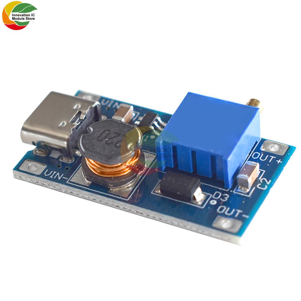 DC-DC Boost Converter Module 2A Step Up Micro USB Voltage Regulator Board 2V-24V to 9V-24V Power Supply Module