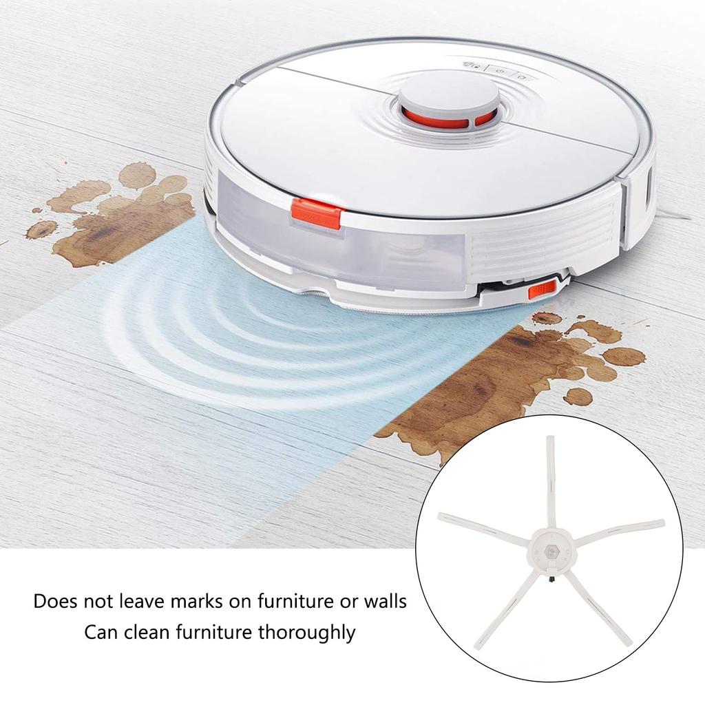 6PCS Robot Vacuum Cleaner Side Brush Silicone Sweeper Side Brush Replacement for     S7