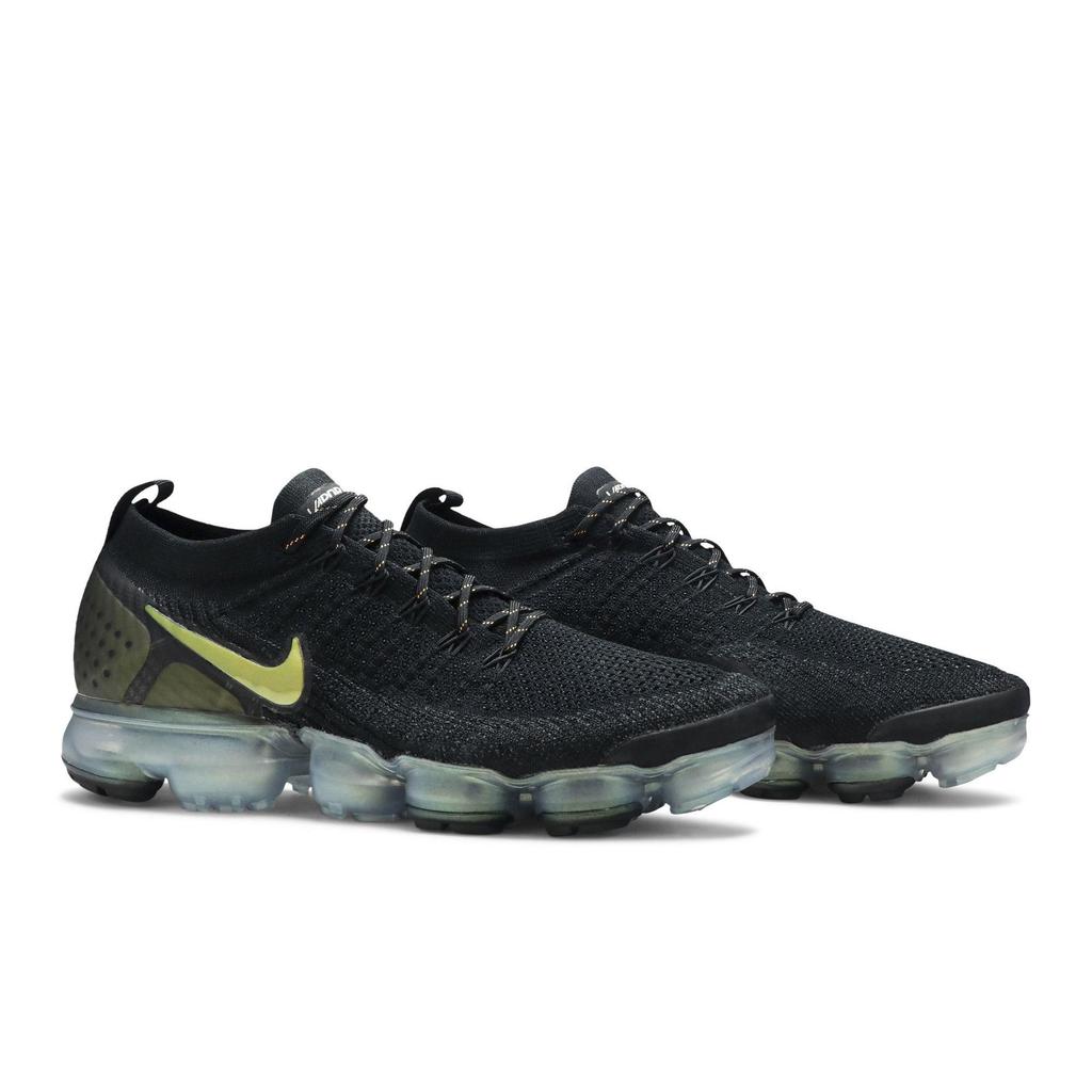 Nike Air VaporMax Flyknit 2 'Black Gold' (Unisex) Black / Gold Running Shoes 942842 015