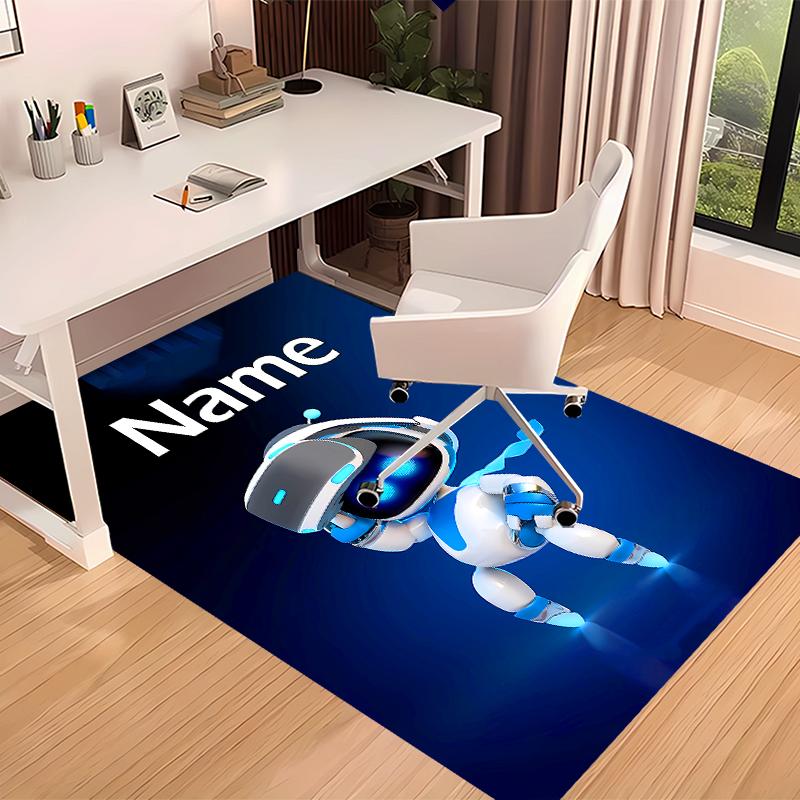 Custom personalization Astro Bot Print Area Rug - Soft, Washable Non-Slip Indoor Mat,Living Room,Home&Office Decorative Rug