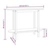 VidaXL Table console Blanc 110x40x80 cm Bois massif de pin 822298