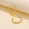 Chinese Style Exaggerated Snake Body Wrapped Earrings Trendy Metal Hip Hop Earrings
