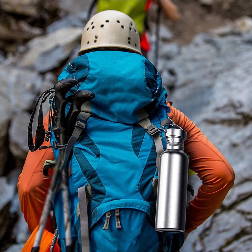 Stainless Steel Water Bottle Insulated Wall Vacuum Sport Bottles 350ml/500ml/750ml Sports Flasks with Handle Waterproof